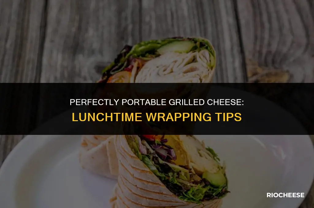 how to wrap a grilled cheese for lunch