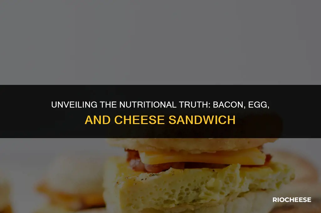 is a bacon egg and cheese sandwich healthy