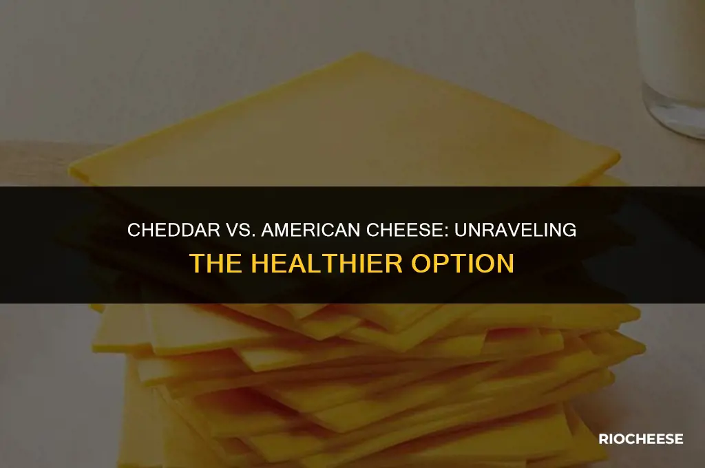 is cheddar cheese or american cheese healthier
