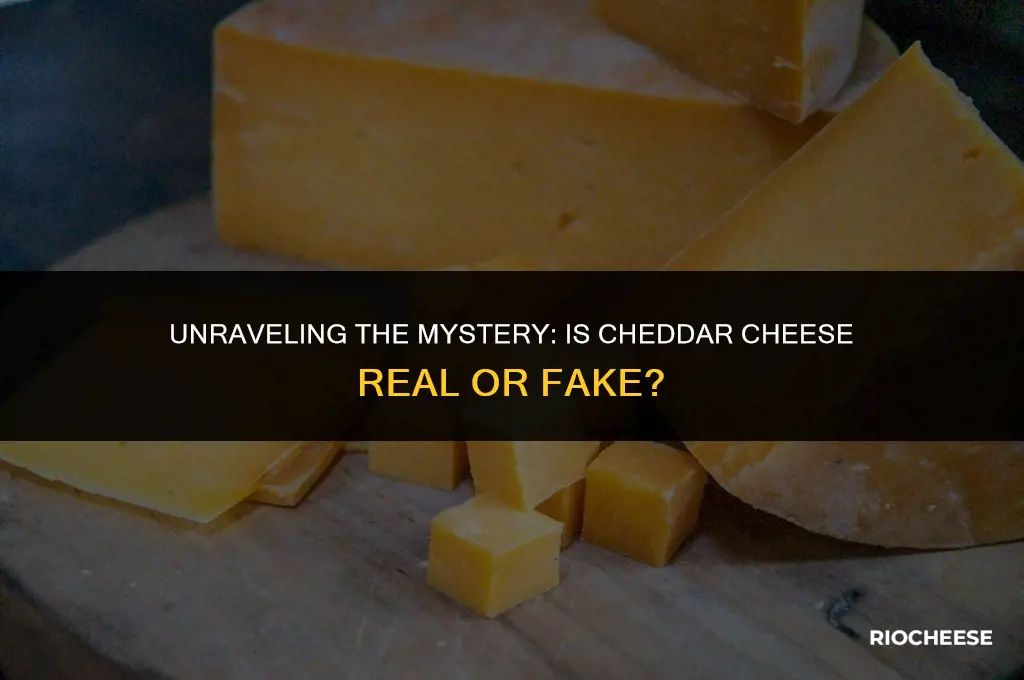 is cheddar cheese real