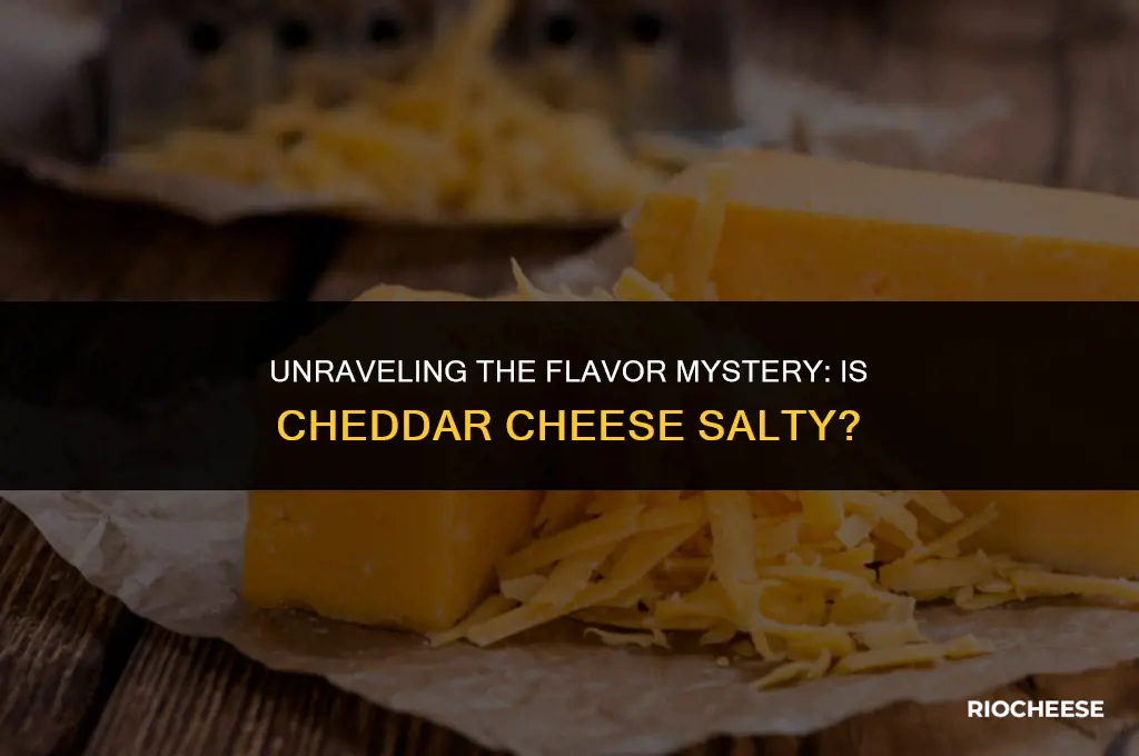 is cheddar cheese salty