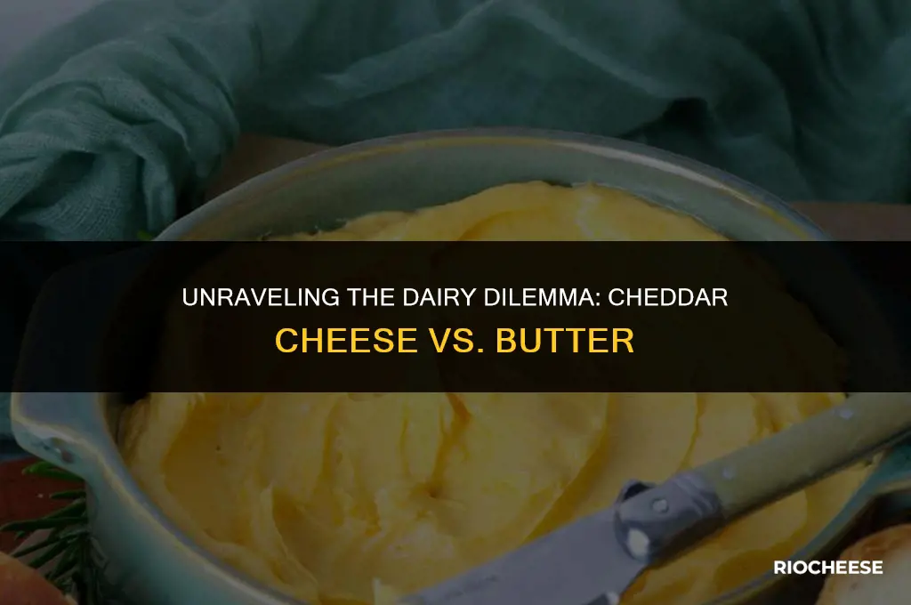 is cheddar cheese same as butter