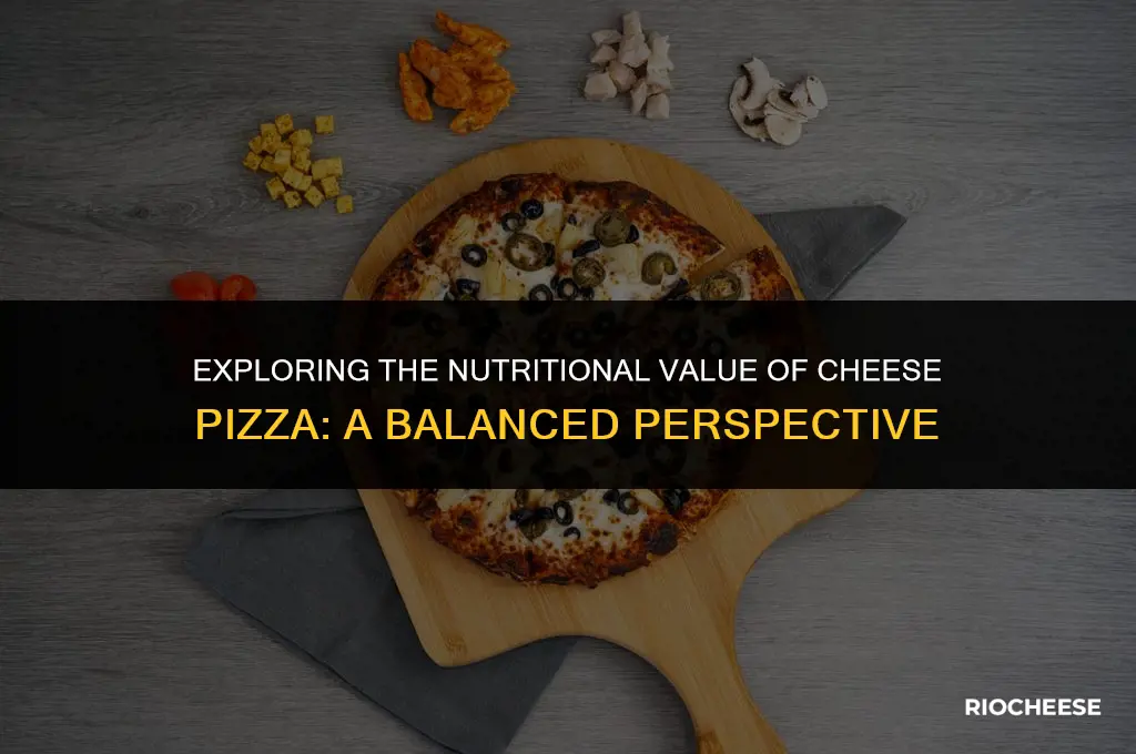 is cheese pizza healthy