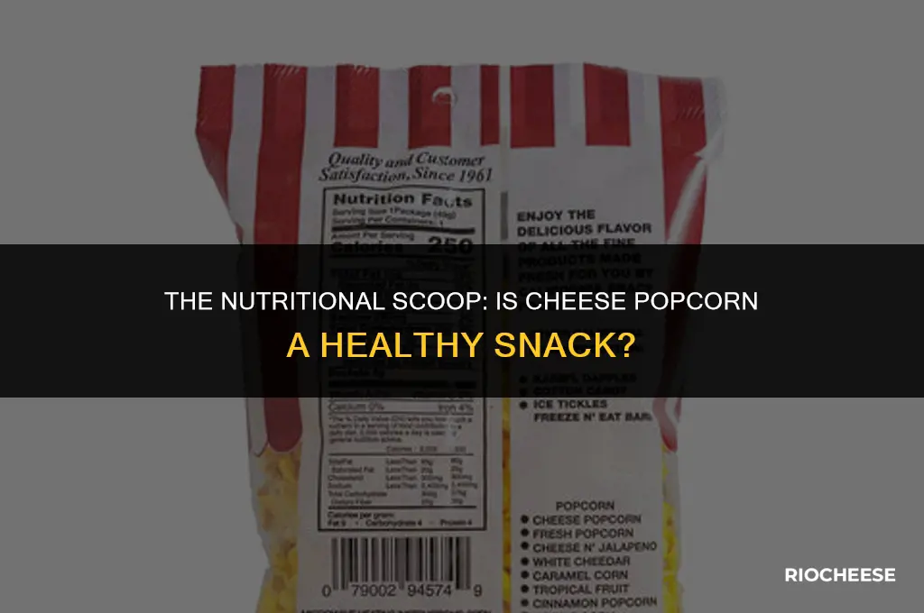 is cheese popcorn healthy
