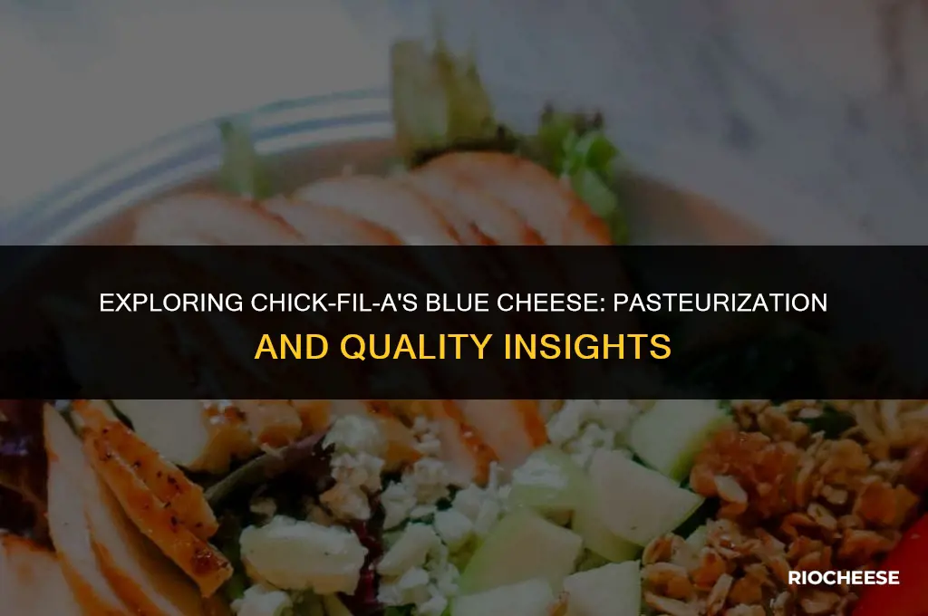 is chick fil a blue cheese pasteurized