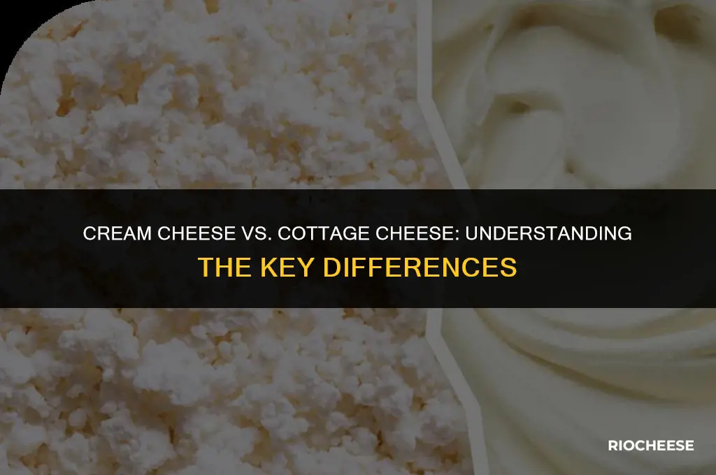 is cream cheese the same as cottage cheese