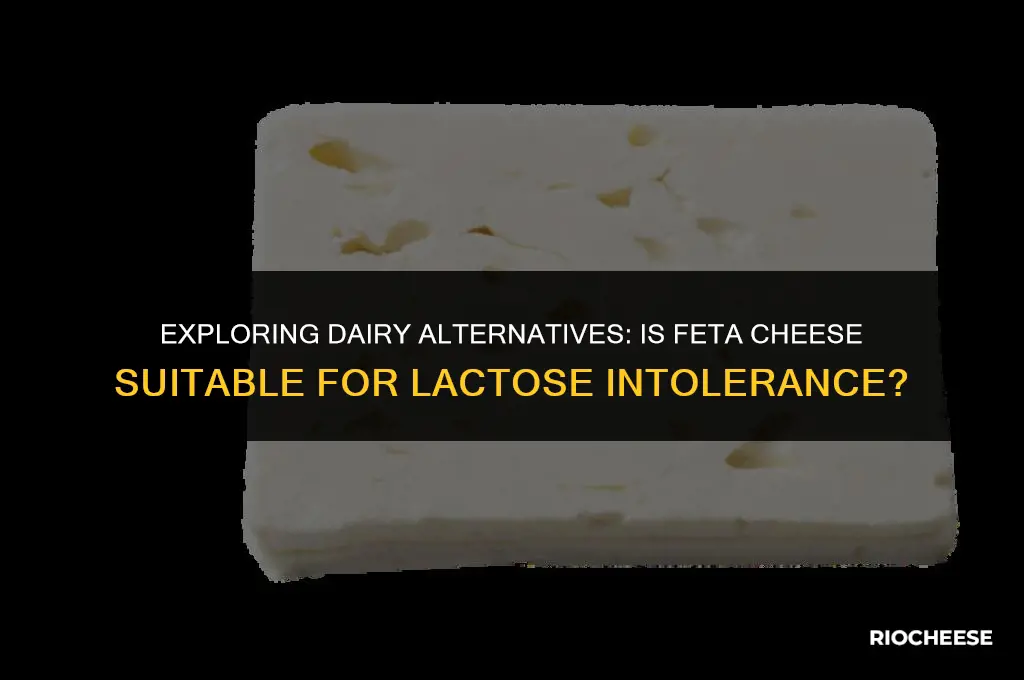 is feta cheese ok for lactose intolerance