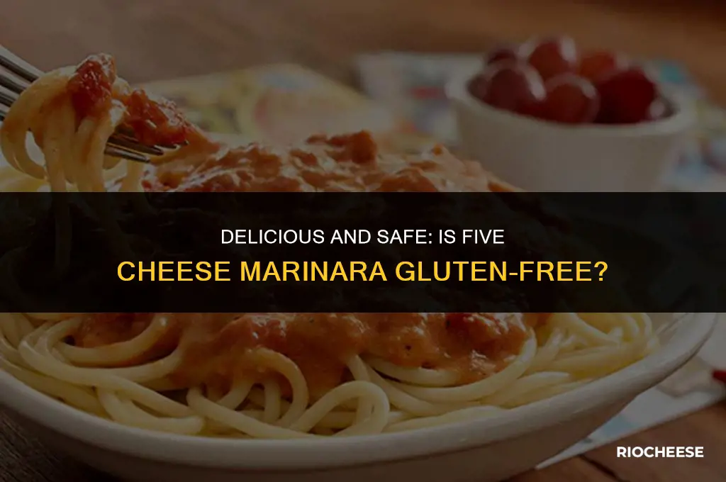 is five cheese marinara gluten free