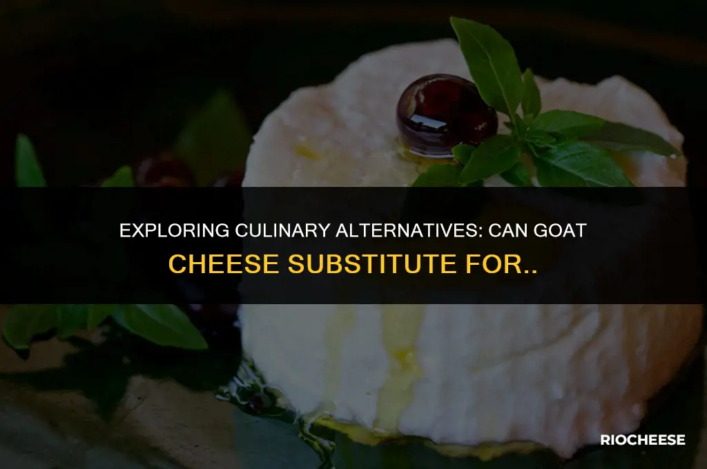 is goat cheese asubstitute for