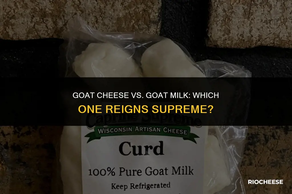 is goat cheese beeter or goat milk