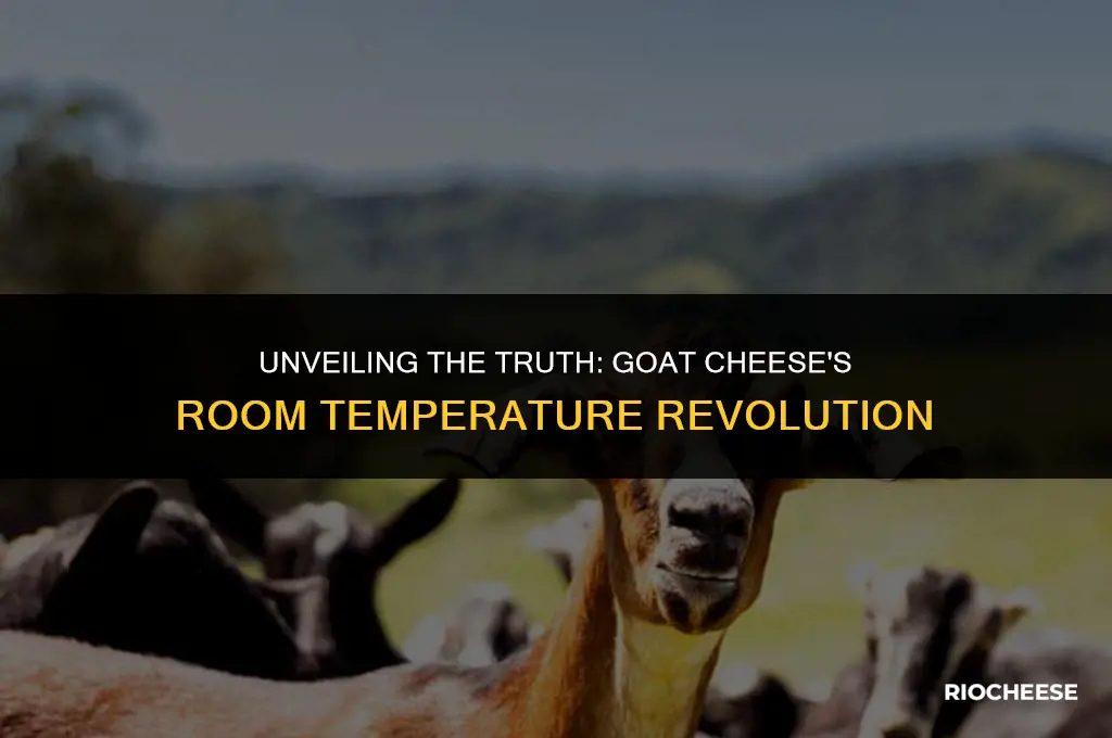 is goat cheese better after sitting at room temperature