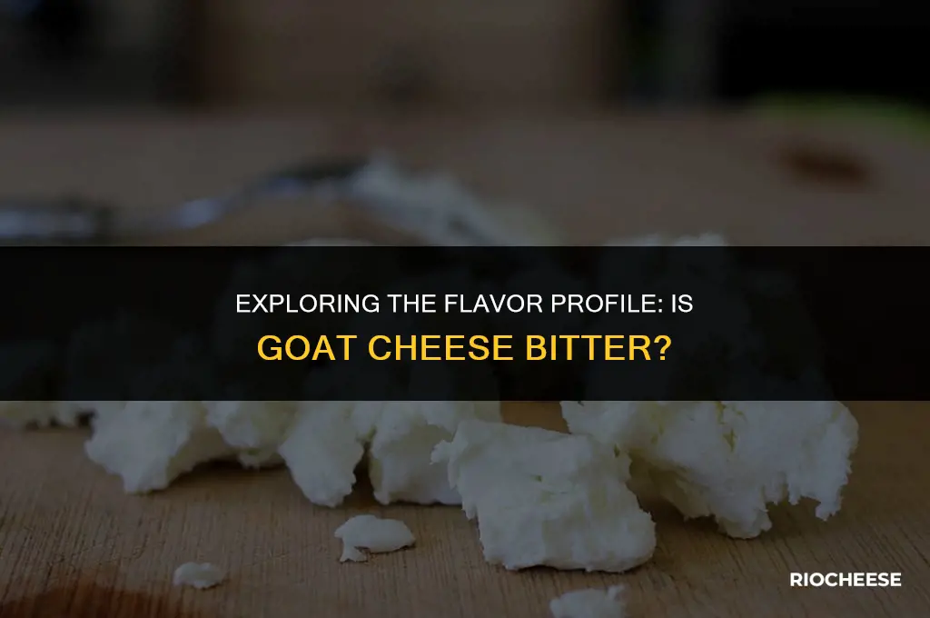 is goat cheese bitter