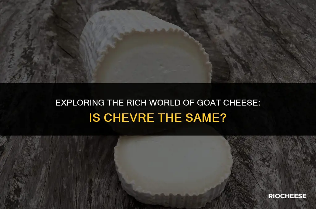 is goat cheese chevre