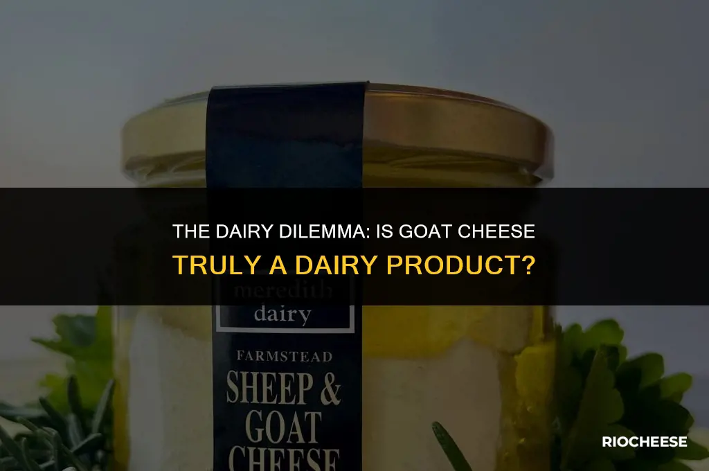 is goat cheese considered a dairy product