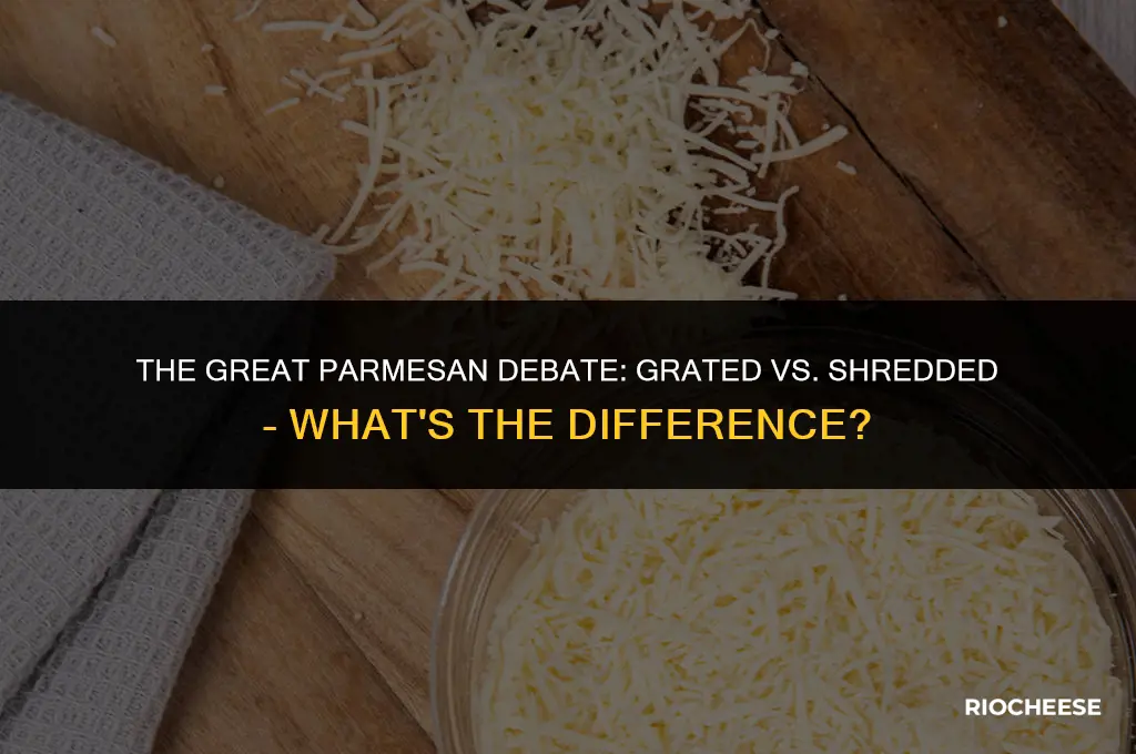 is grated and shredded parmesan cheese the same