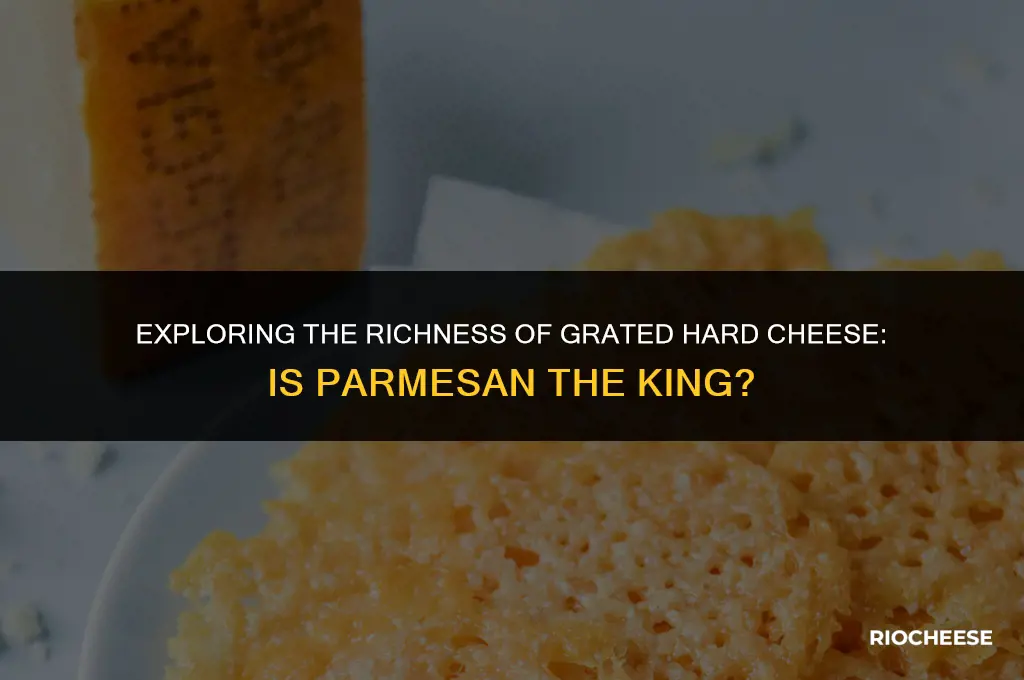 is grated hard cheese parmesan