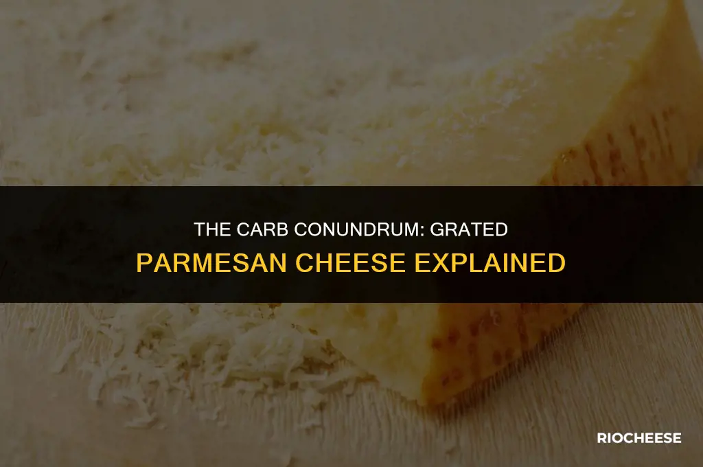 is grated parmesan cheese a carbohydrate