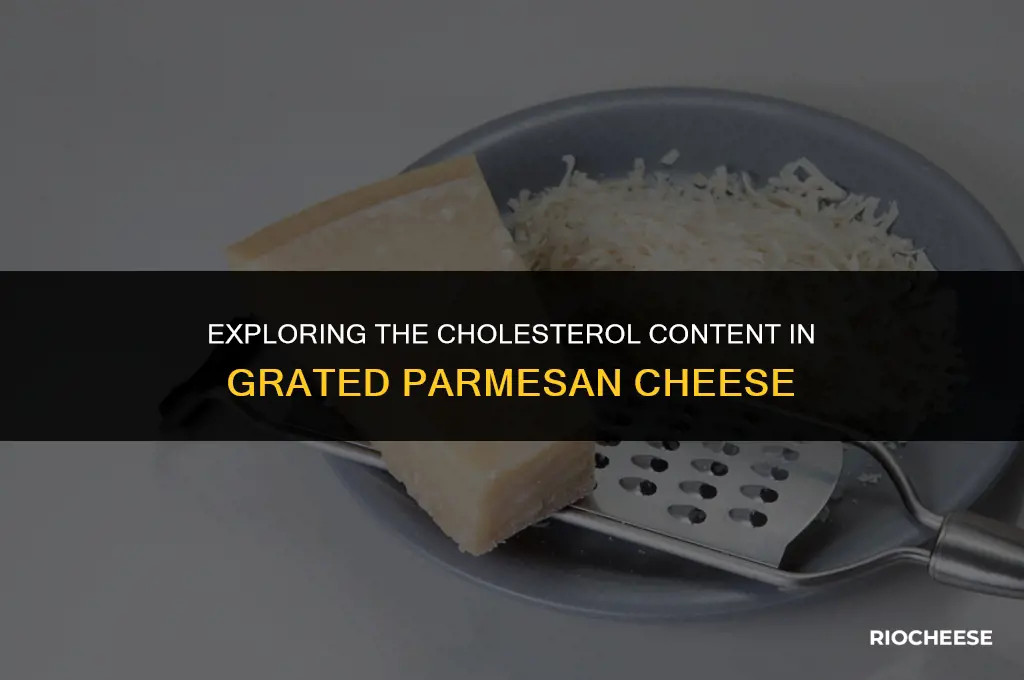 is grated parmesan cheese high in cholesterol