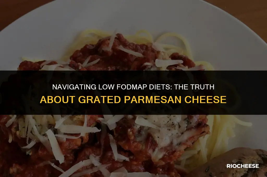 is grated parmesan cheese low fodmap