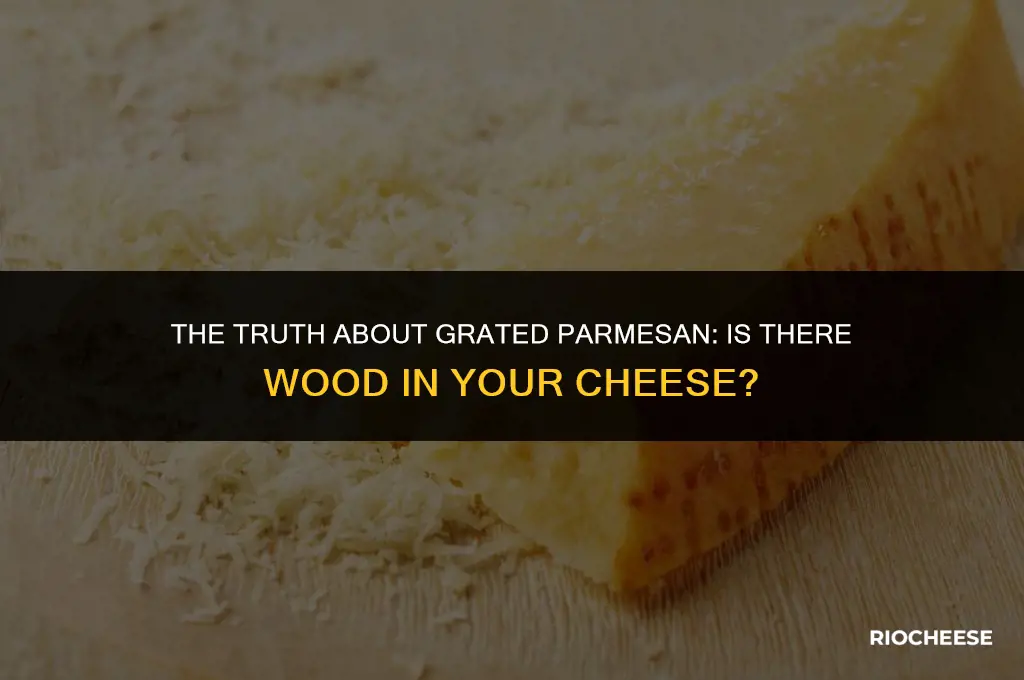 is grated parmesan cheese part wood