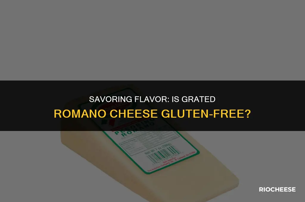 is grated romano cheese gluten free