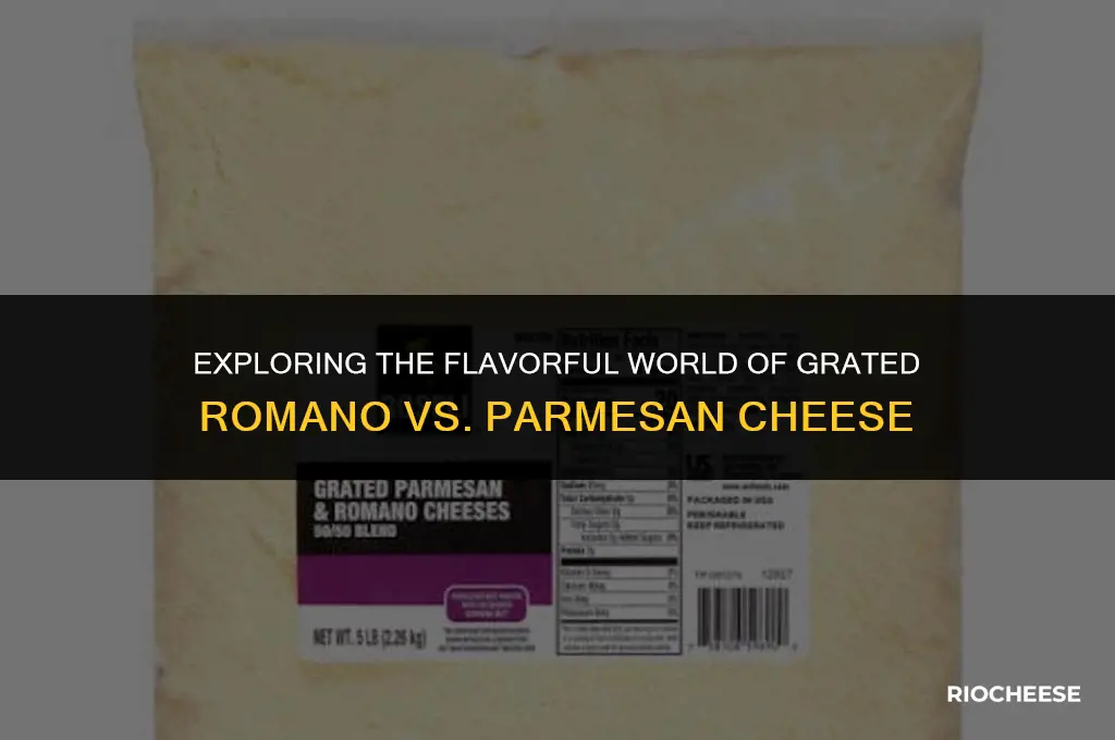 is grated romano cheese the same as parmesan