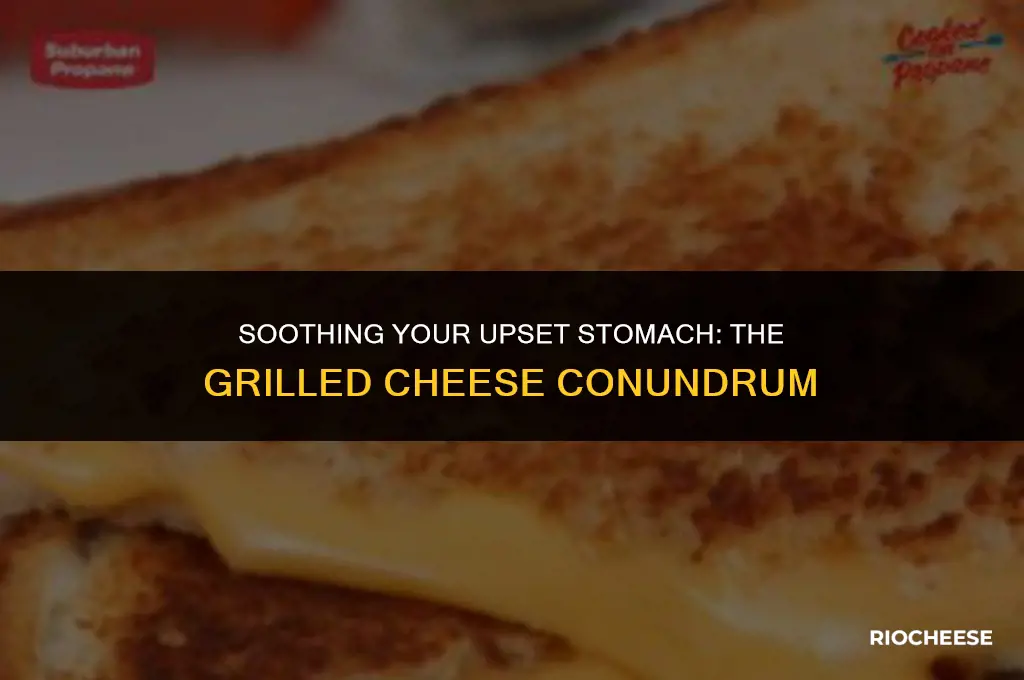 is grilled cheese bad for upset stomach