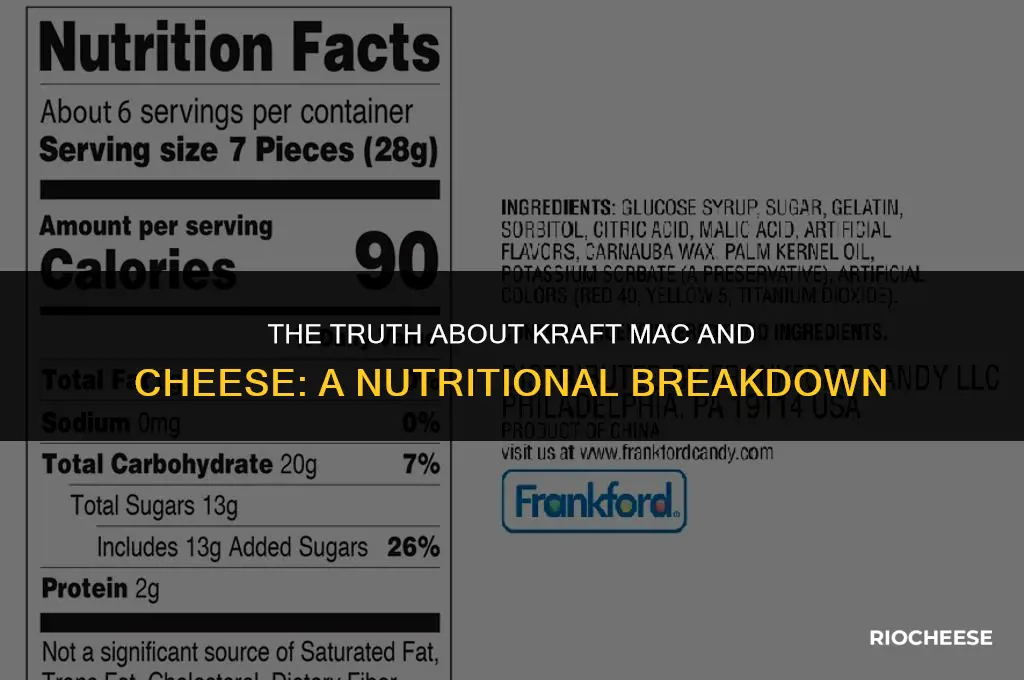 is kraft mac n cheese bad for you