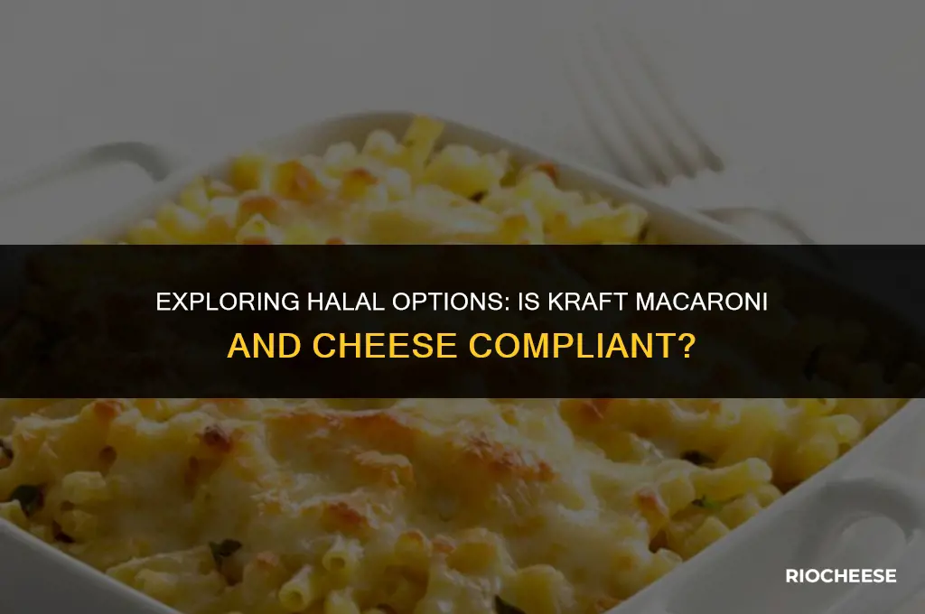 is kraft macaroni and cheese halal