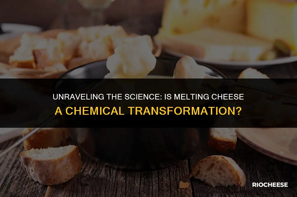 is melting cheese a chemical change