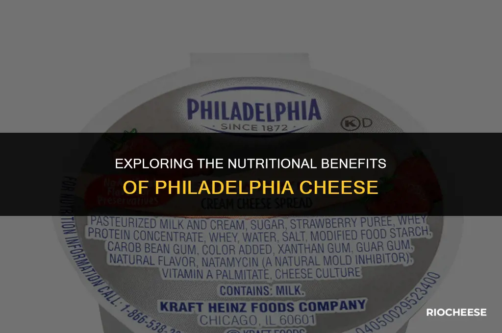 is philadelphia cheese healthy
