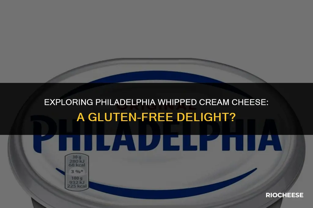 is philadelphia whipped cream cheese gluten free