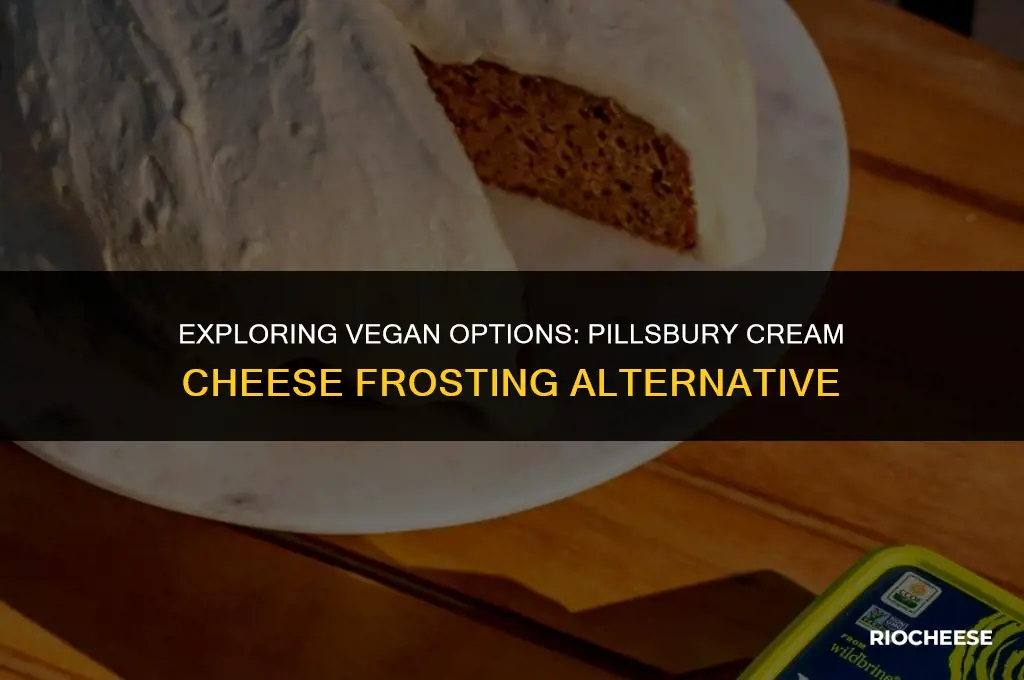 is pillsbury cream cheese frosting vegan