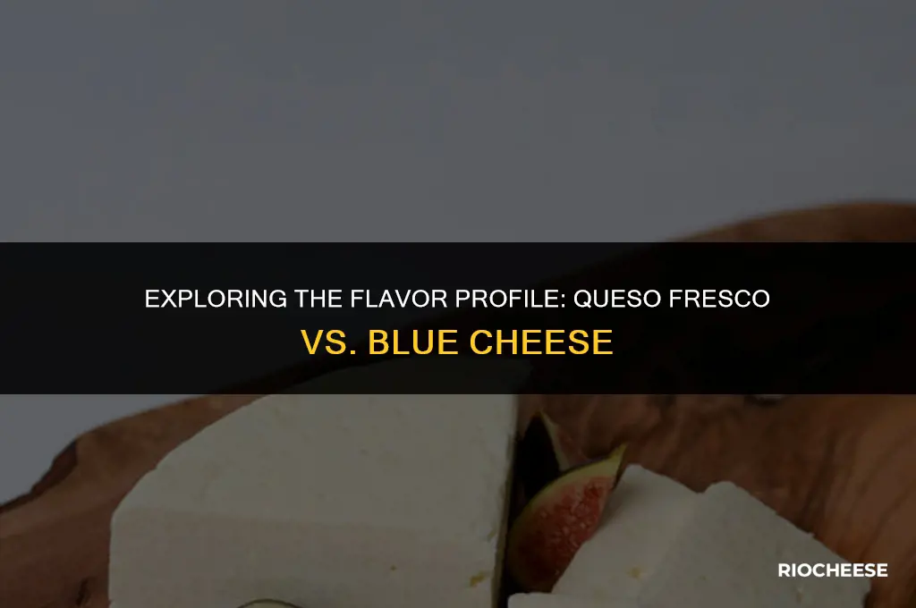 is queso fresco similar to blue cheese