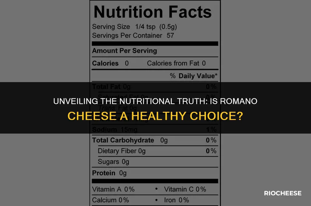 is romano cheese healthy