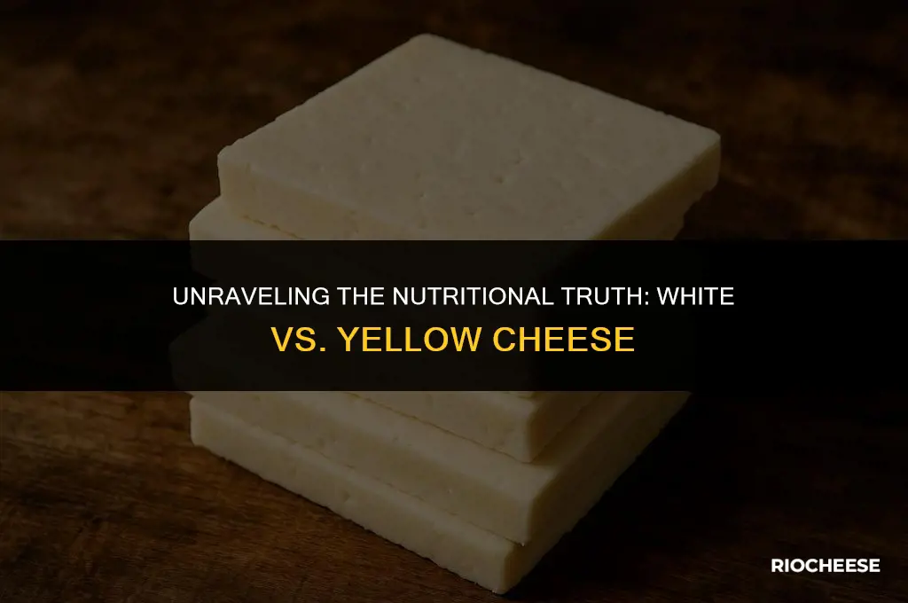 is white cheese healthier than yellow