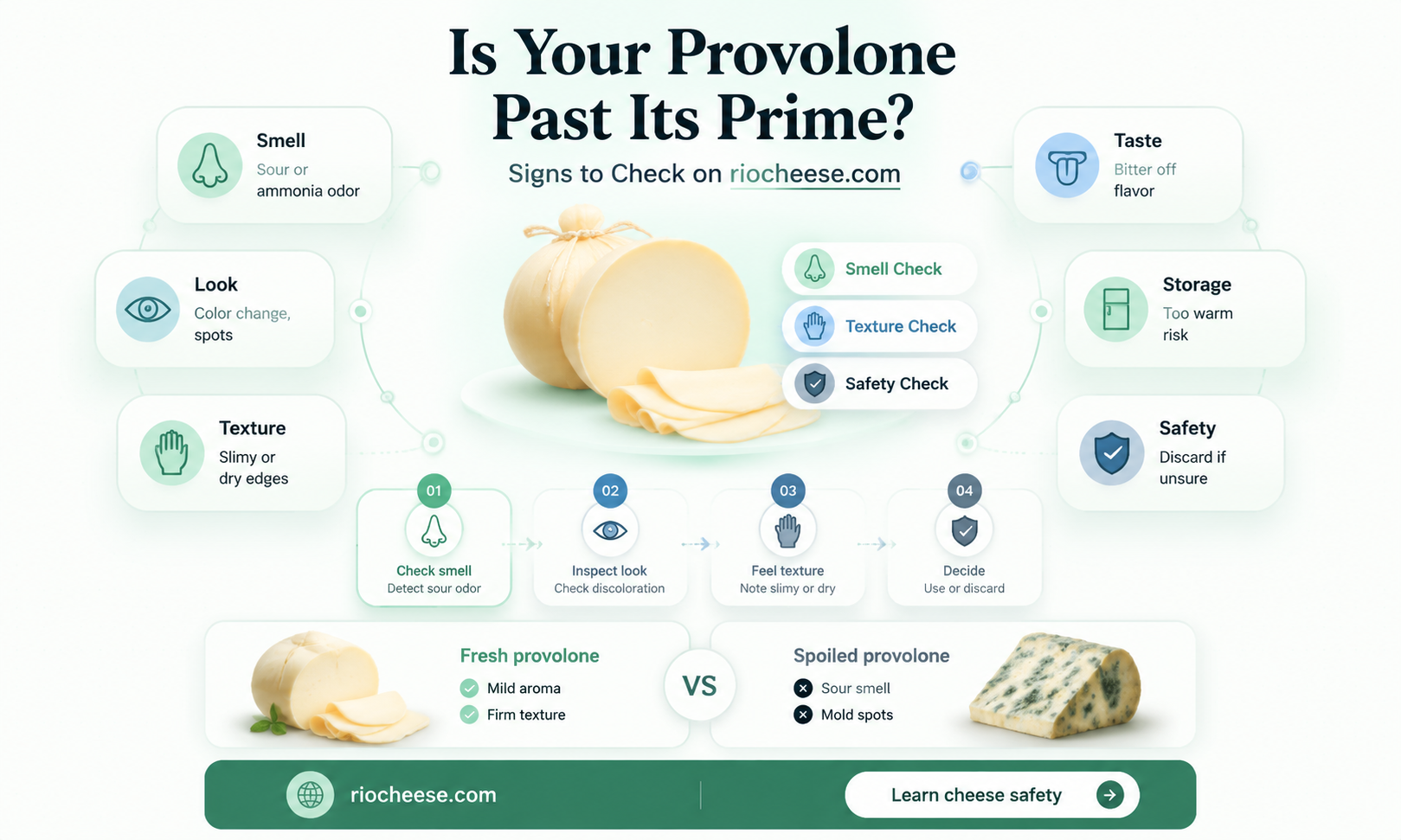 how to tell if provolone cheese is bad