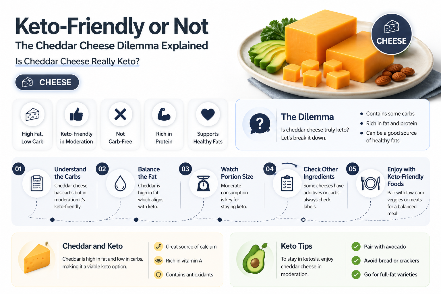 is cheddar cheese ok for keto diet
