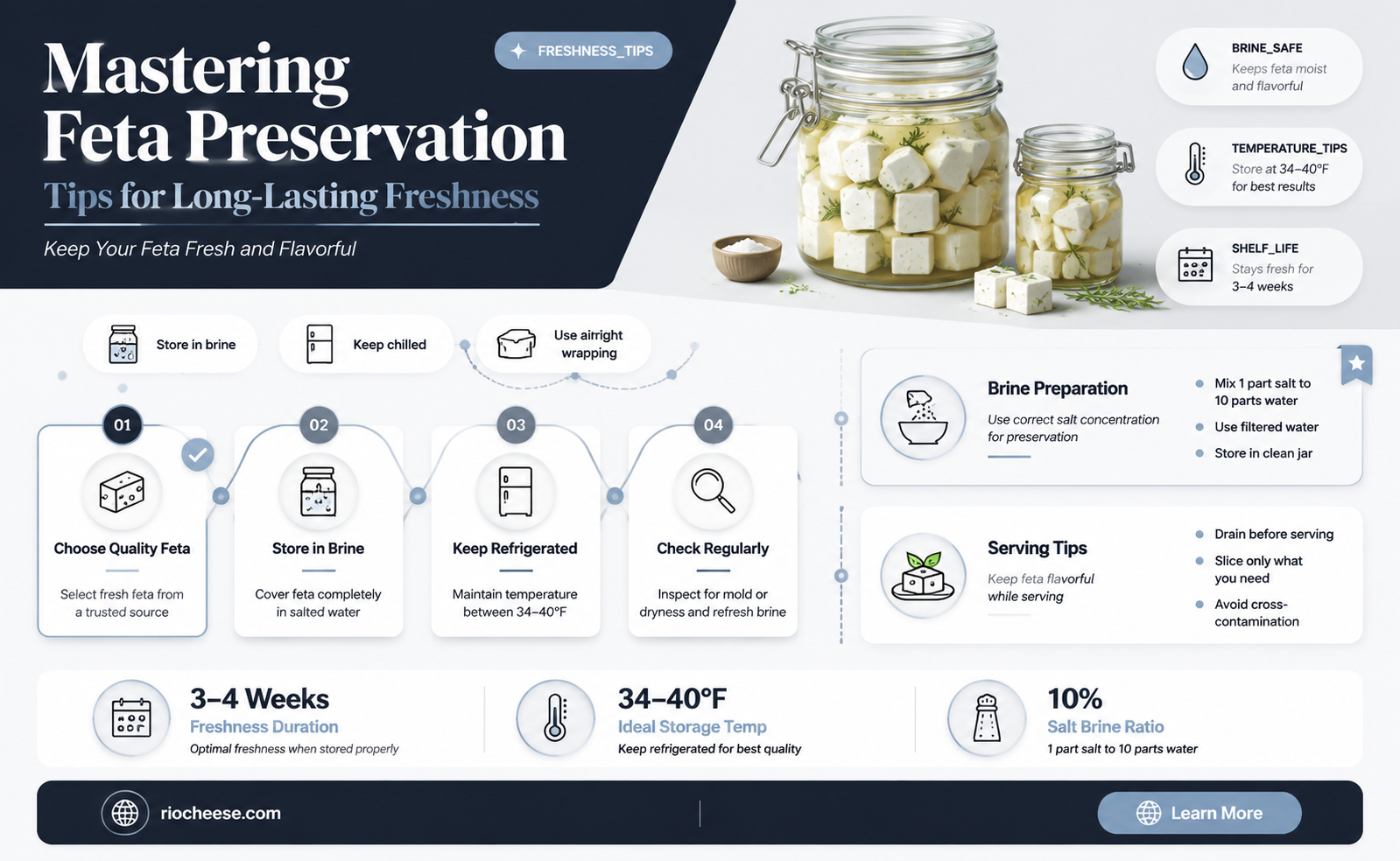 how to preserve feta cheese