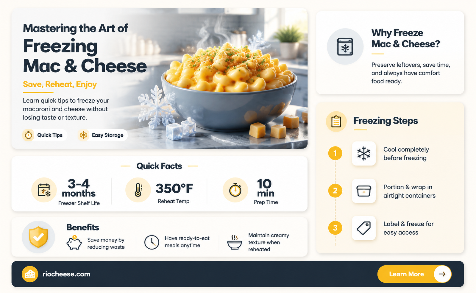 how do you freeze macaroni and cheese