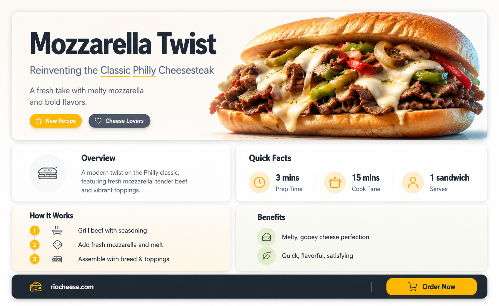can you use mozzarella cheese for philly cheesesteak