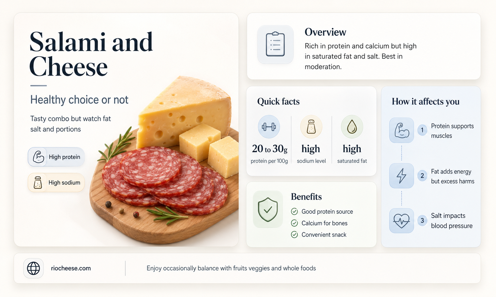 is salami and cheese healthy