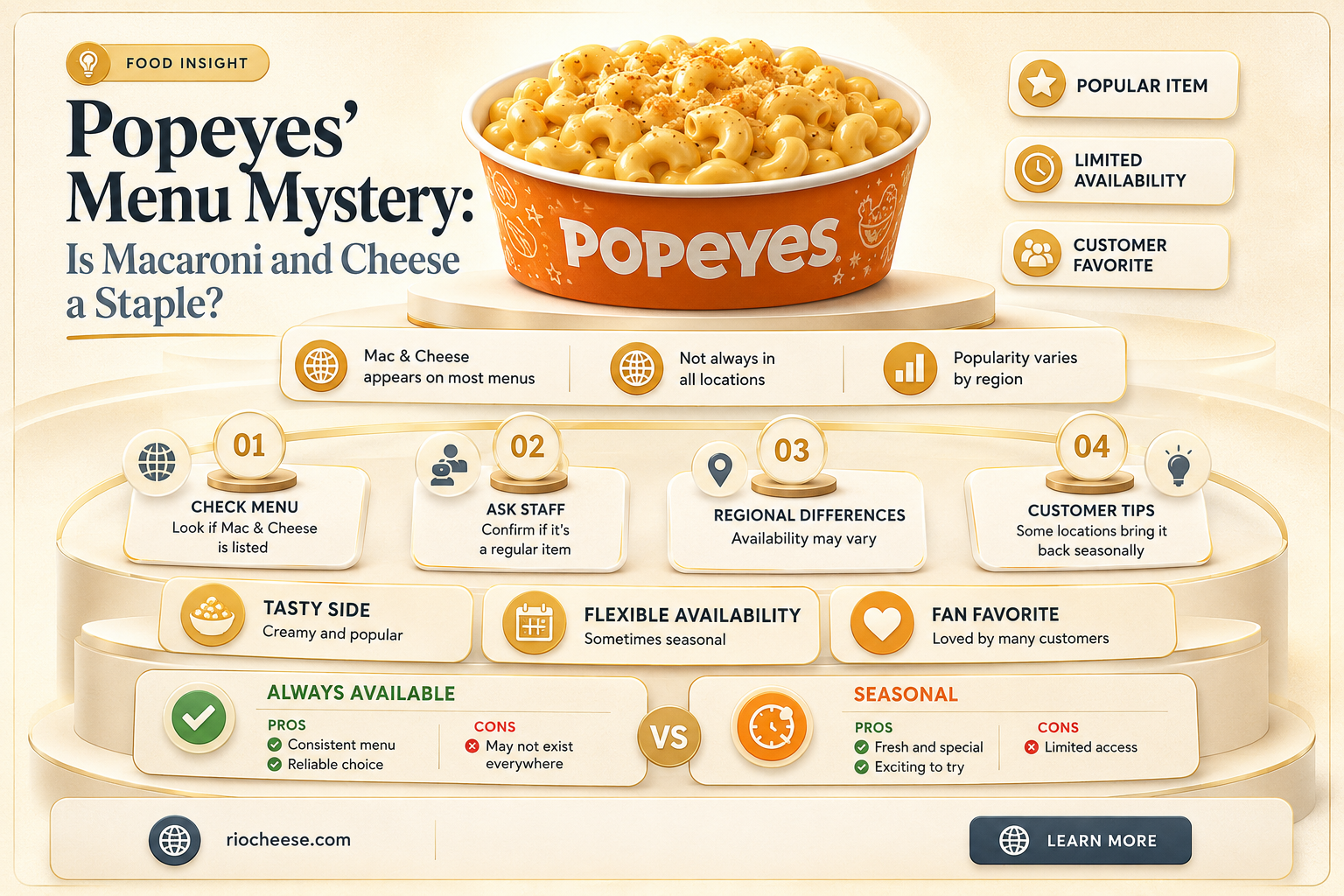 does popeyes have macaroni and cheese