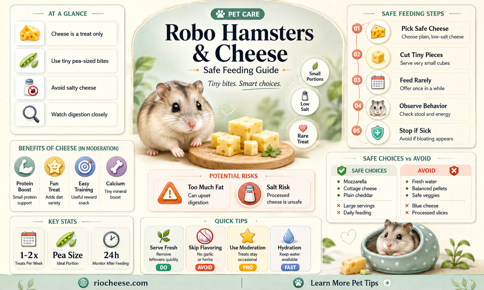 can you feed robo hamsters cheese