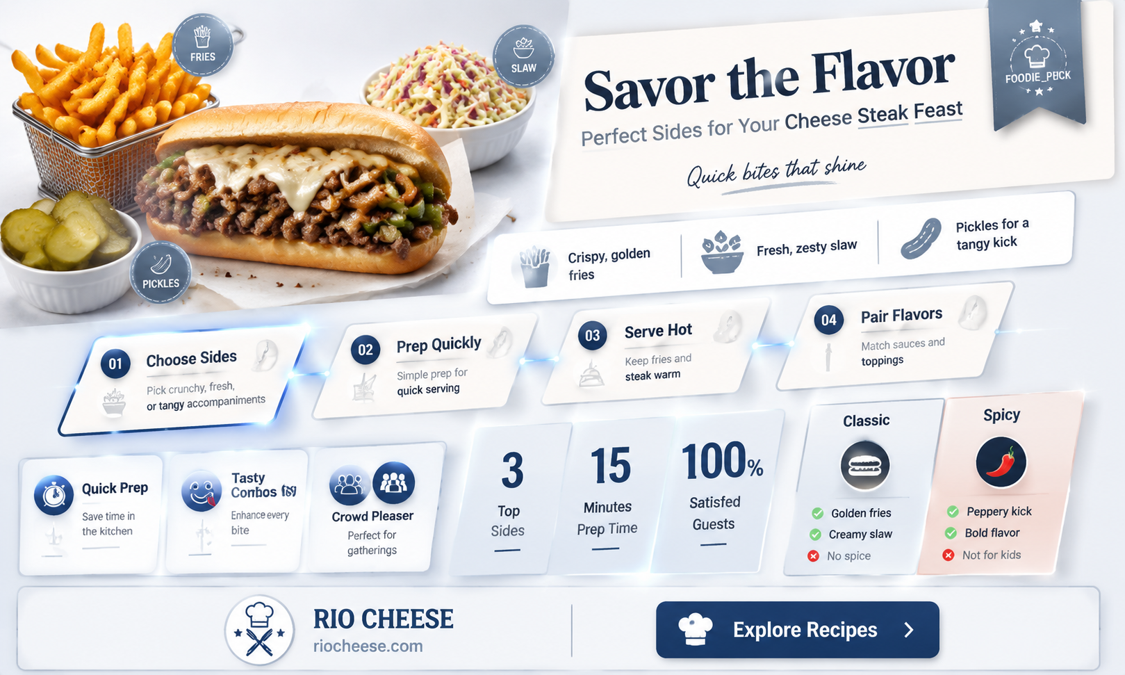 what to serve with cheese steaks