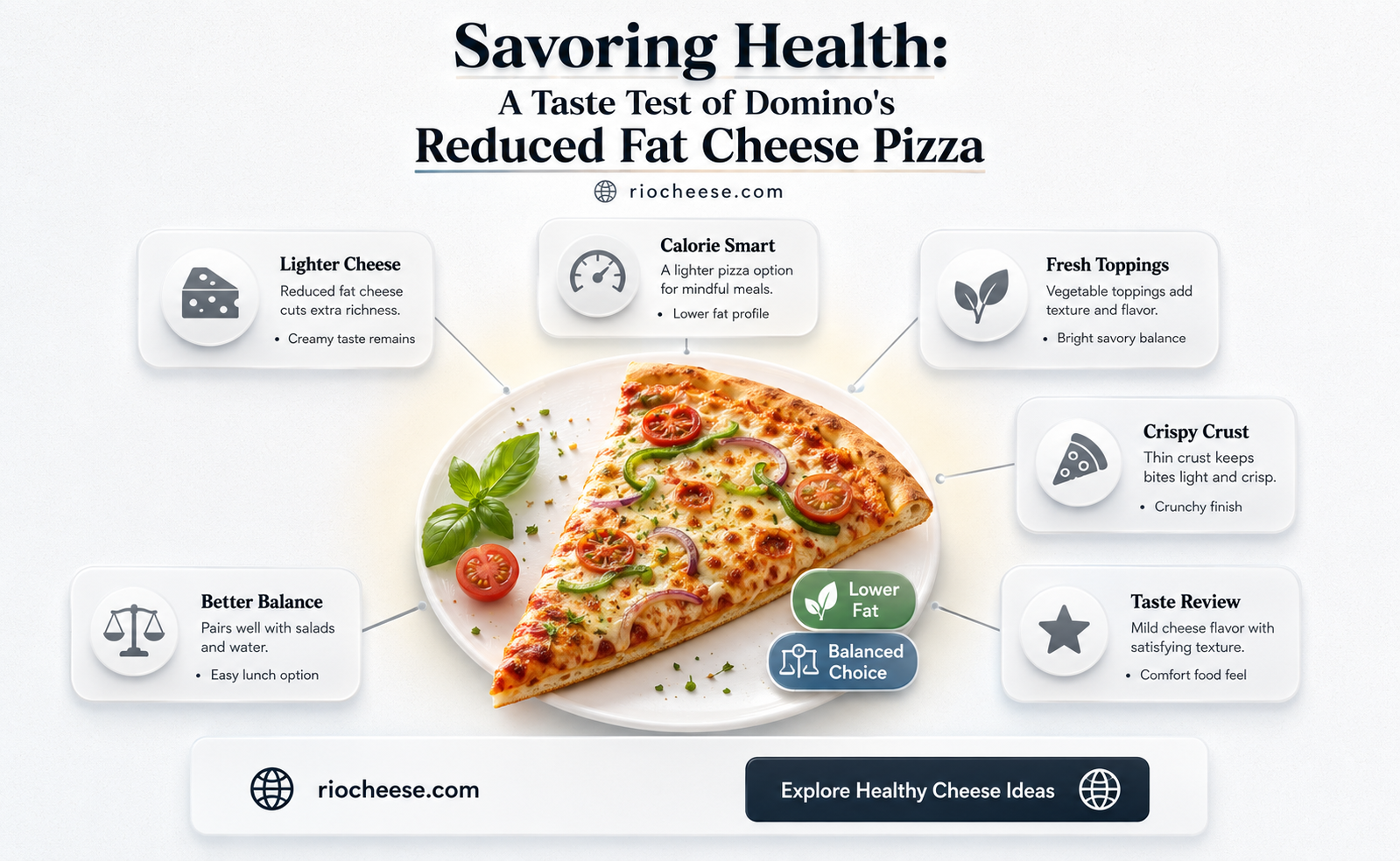 what does dominos reduced fat cheese taste like
