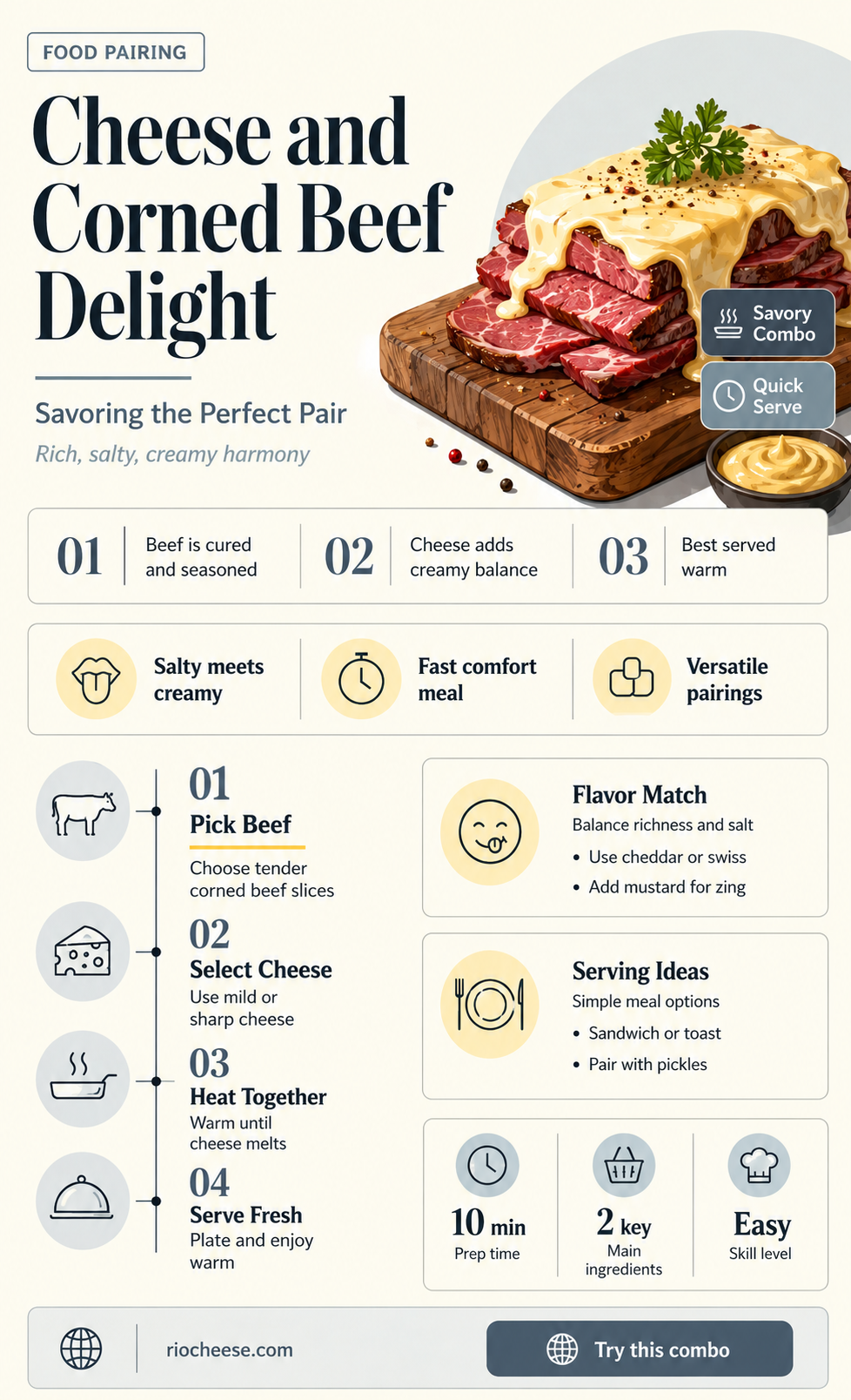 what kind of cheese goes on corned beef
