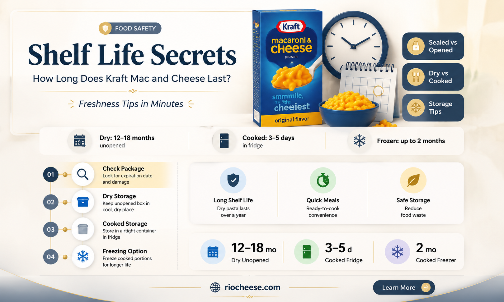 how long does kraft mac and cheese last