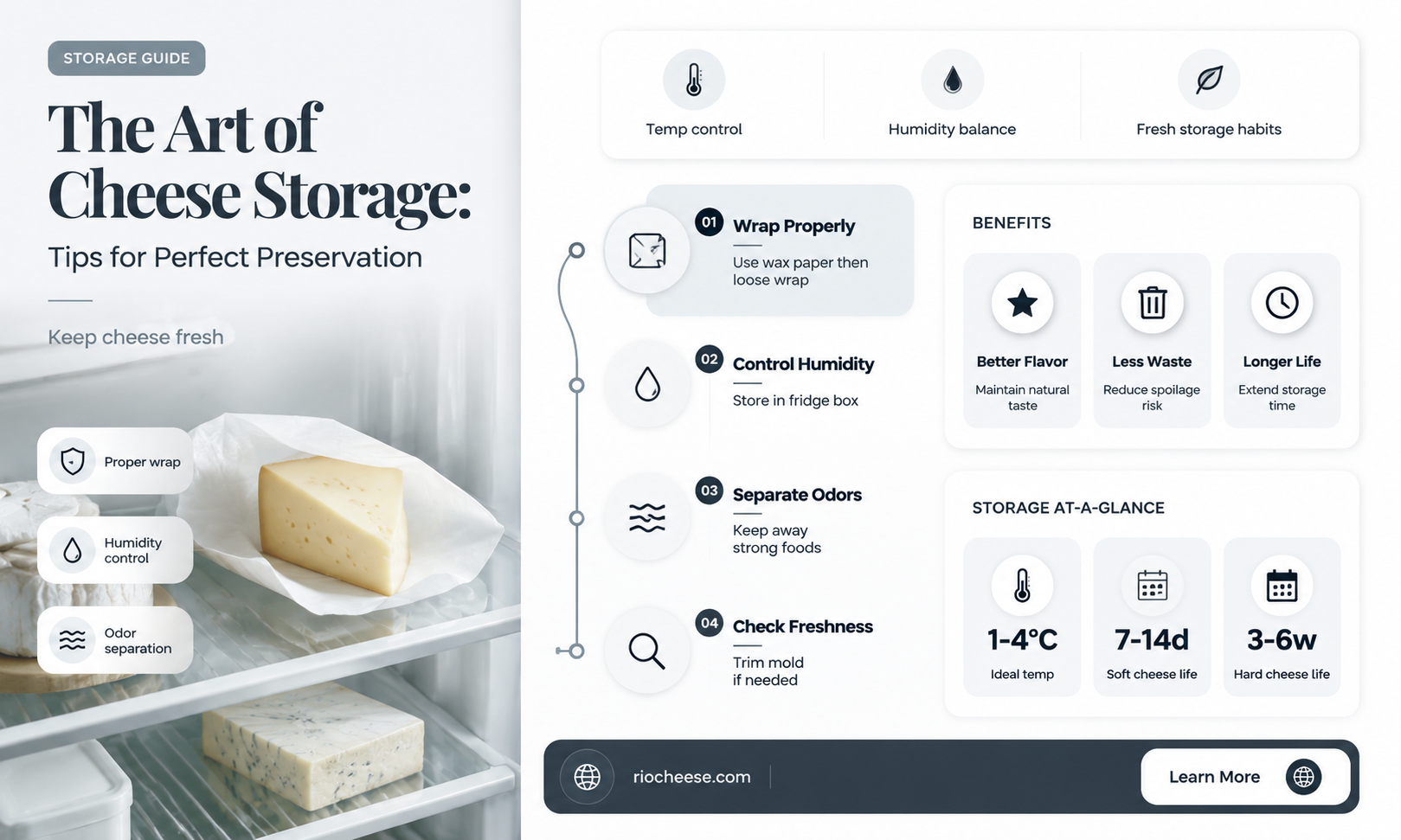how to best store cheese