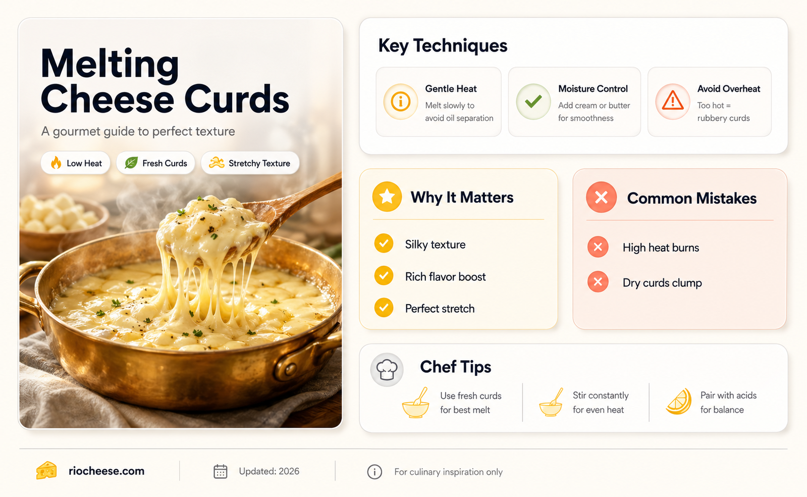 how to melt cheese curds